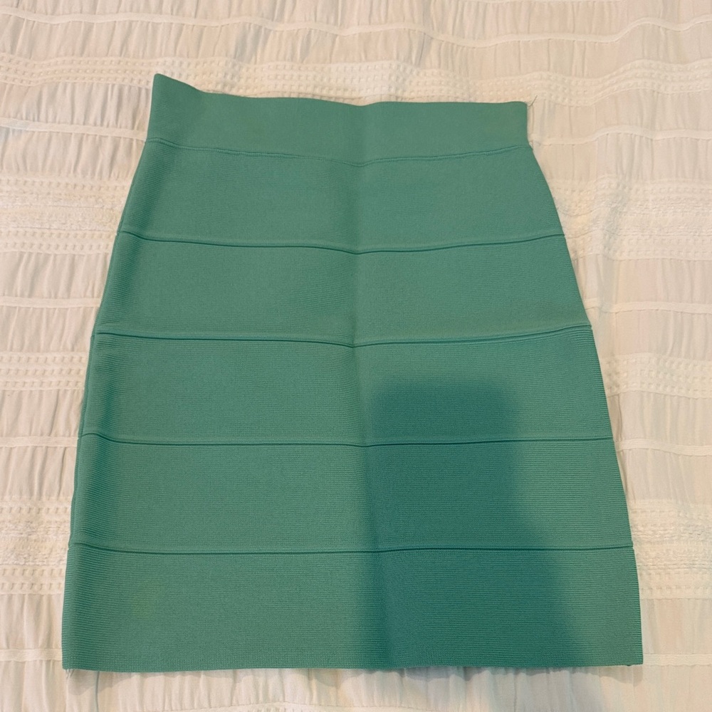 BCBGMaxAzria Teal Pencil Skirt